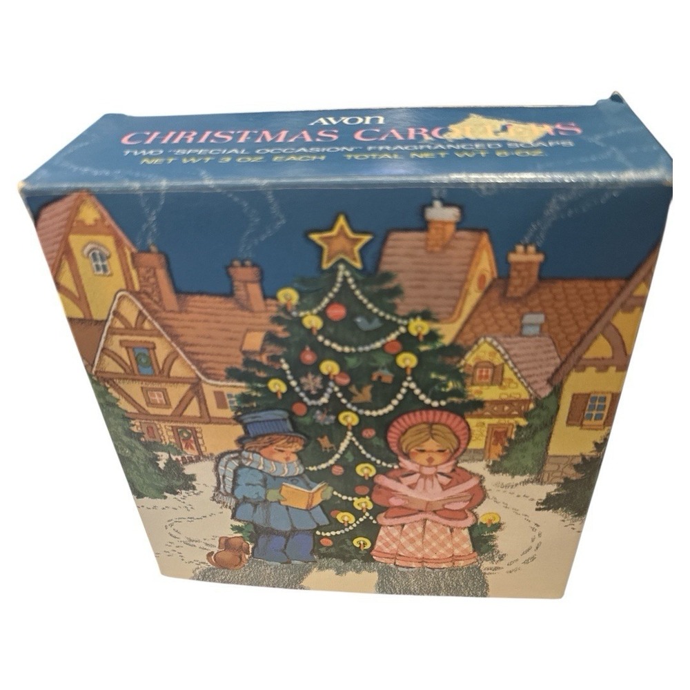 Avon Vintage 1978 Christmas Carolers Fragranced Soap Set Holiday Original Box